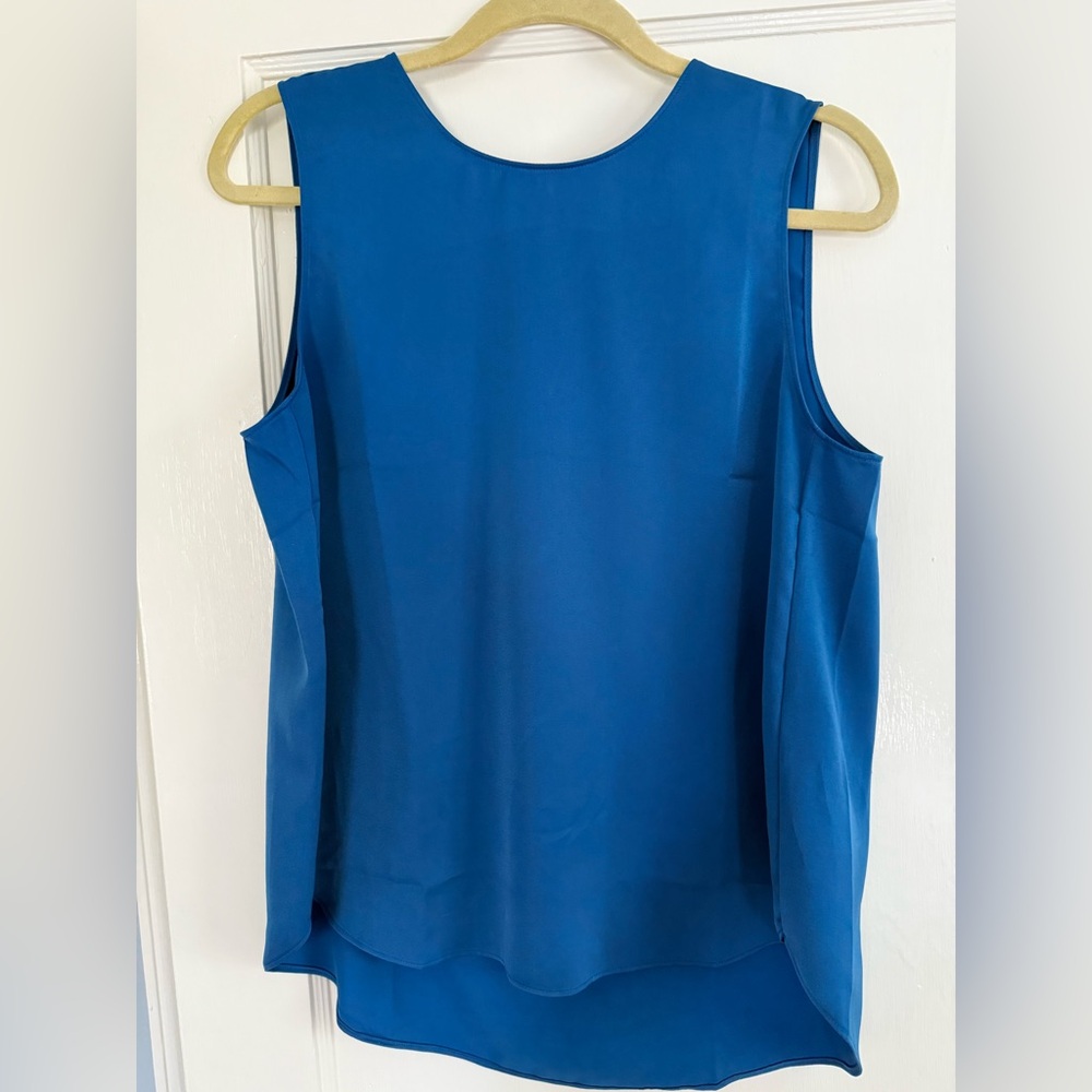 Banana Republic Blue Sleeveless Drapey Shell Top